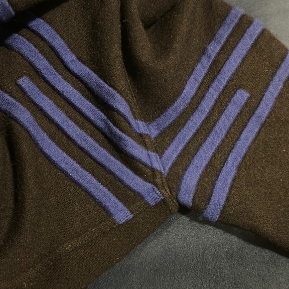 HERMÈS BLACK KNIT SWEATER W/ORANGE ZIP DETAIL (women listing/unisex) - Picture 7 of 16